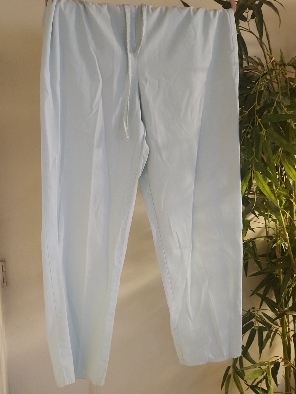 Tafford Pale Blue Women's Drawstring Scrub Nursing Pants